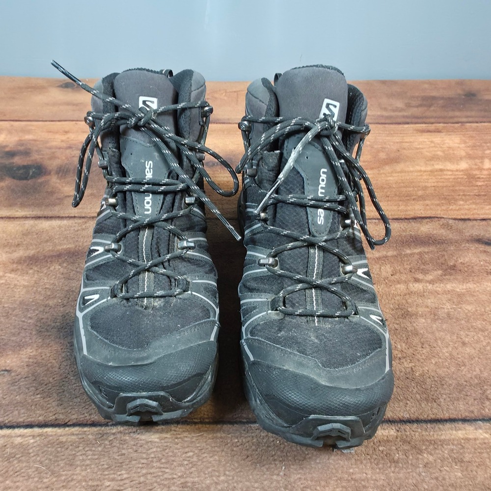 Salomon Hiking Boots Mens 10.5 Black Excellent X-Ultra Mid Gore-Tex Waterproof